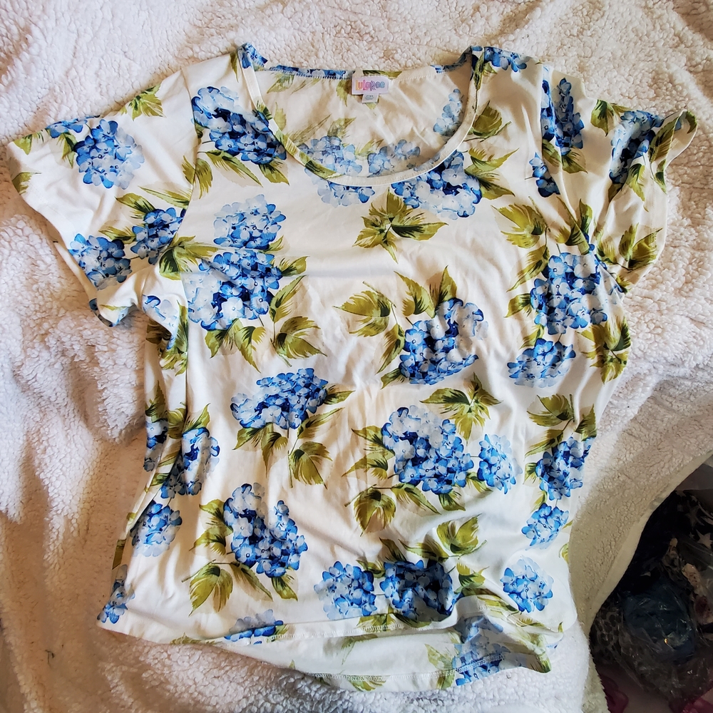 Vibrant Floral Short Sleeve Top